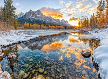 Sunlit Winter Reflection Puzzle Box | MakeYourPuzzles